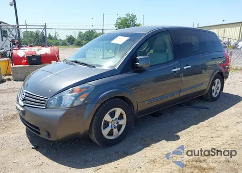 2007 Nissan Quest 3.5 from USA, damaged, VIN 5N1BV28U07N103487